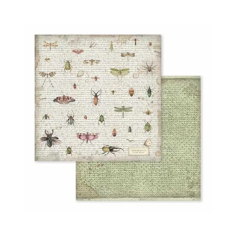 Zestaw 10 szt, papierów do scrapbookingu 30x30cm Stamperia SPRING BOTANIC SBBL50