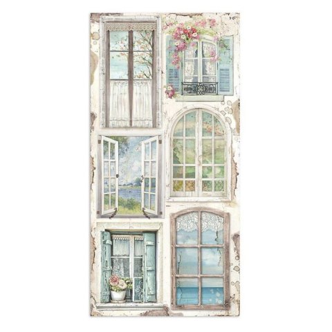 Zestaw 10 szt, papierów do scrapbookingu Stamperia 15x30,5cm PASSION SBBV02