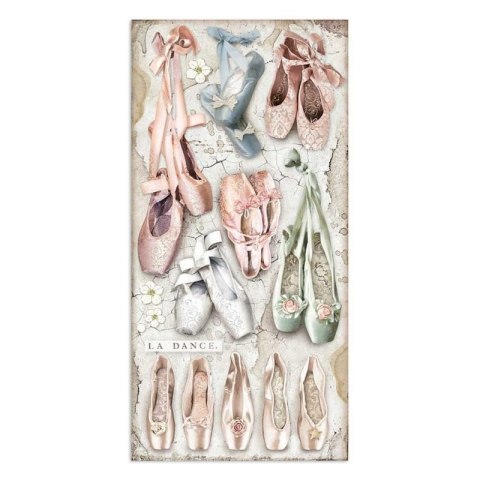 Zestaw 10 szt, papierów do scrapbookingu Stamperia 15x30,5cm PASSION SBBV02