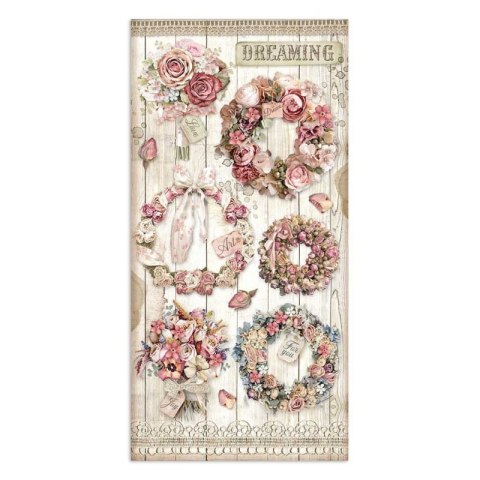 Zestaw 10 szt, papierów do scrapbookingu Stamperia 15x30,5cm PASSION SBBV02