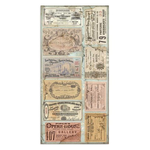 Zestaw 10 szt, papierów do scrapbookingu Stamperia 15x30,5cm PASSION SBBV02