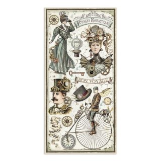 Zestaw 10 szt, papierów do scrapbookingu Stamperia 15x30,5cm VOYAGES SBBV03