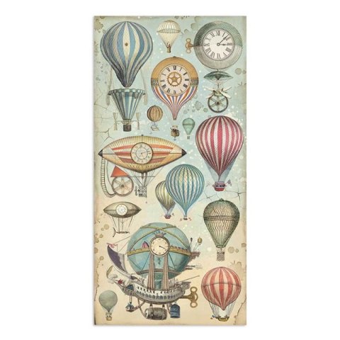 Zestaw 10 szt, papierów do scrapbookingu Stamperia 15x30,5cm VOYAGES SBBV03