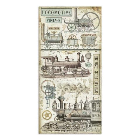 Zestaw 10 szt, papierów do scrapbookingu Stamperia 15x30,5cm VOYAGES SBBV03