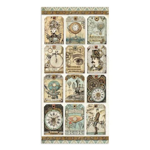 Zestaw 10 szt, papierów do scrapbookingu Stamperia 15x30,5cm VOYAGES SBBV03