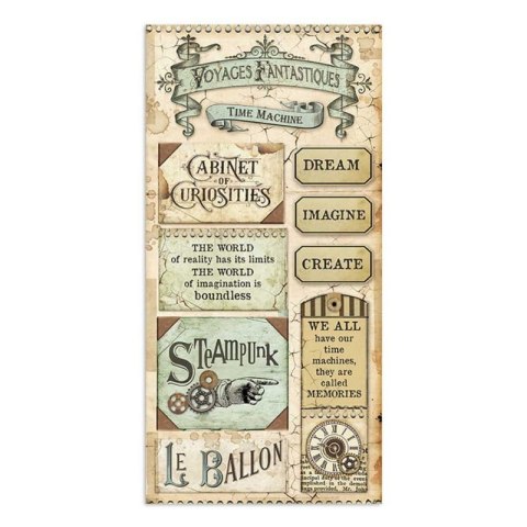 Zestaw 10 szt, papierów do scrapbookingu Stamperia 15x30,5cm VOYAGES SBBV03