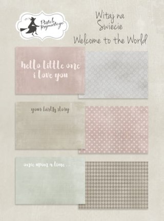 Zestaw kart do journalingu Witaj na Świecie, 6x4 cale P13-103