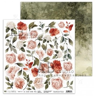 ABstudio papier In love with you - arkusz 4 - In love with you 30x30cm
