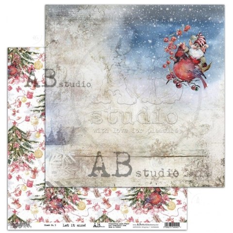 ABstudio papier Let it snow! arkusz 5 - Holiday Cheer - 30x30cm