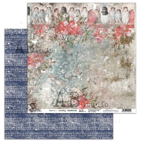 ABstudio papier Lovely December arkusz 7 - Holiday Cheer - 30x30cm