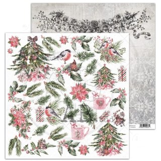ABstudio papier White Christmas arkusz 2 - Holiday Cheer - 30x30cm