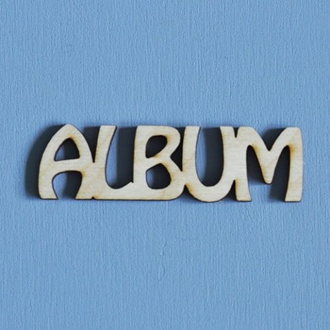 ALBUM - drewniany napis 23x80mm-  ED (012)