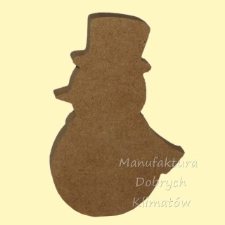 Bałwan ok 18x12,5cm MDF 18mm (024) - duży