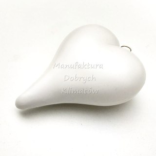 Bombka plastikowa serce 9cm (580)
