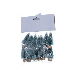 Choinki zielone 4cm szer. 13mm - 16szt