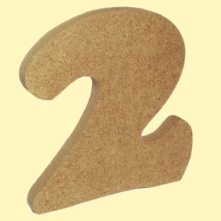 Cyfra 2 MDF 12mm wysokość 13cm (073)