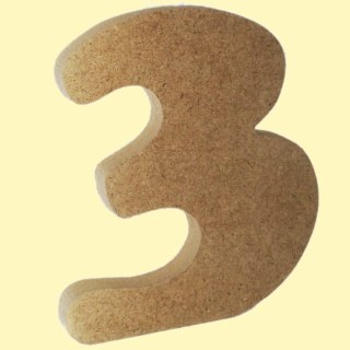 Cyfra 3 MDF 12mm wysokość 13cm (074)