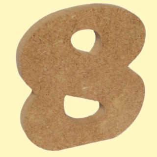 Cyfra 8 MDF 12mm wysokość 13cm (079)