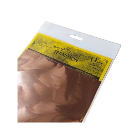 Folia do transferu Termoton - rosy gold różowe złoto(5szt)