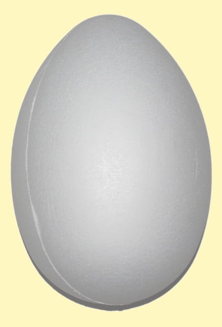 Jajko styropianowe 15,5 cm dwuczęściowe - styropian włoski (1019)