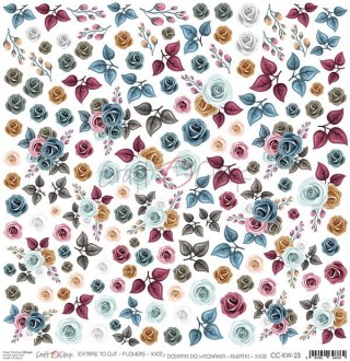 KWIATKI - XXIII- arkusz dodatków do wycięcia [CC-KW-23]