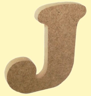 Litera J MDF 12mm wysokość 13cm (053)
