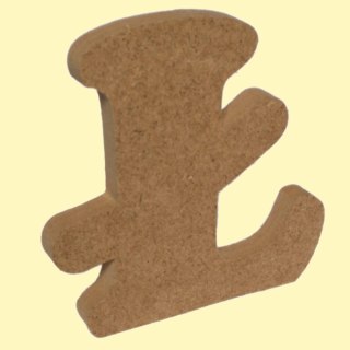Litera Ł MDF 12mm wysokość 13cm (056)