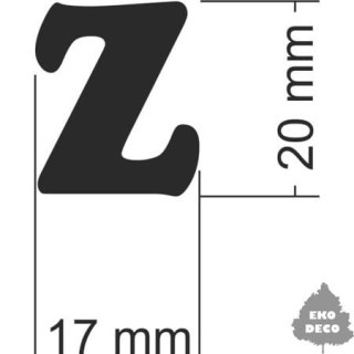 Literka do napisów - Z 17x20mm-  ED