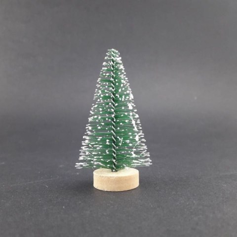 MINI CHOINKA DO DEKORACJI ZIELONA OŚNIEŻONA 6cm [506-126]