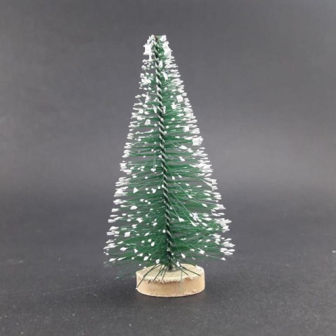 MINI CHOINKA DO DEKORACJI ZIELONA OŚNIEŻONA 8cm [506-125]