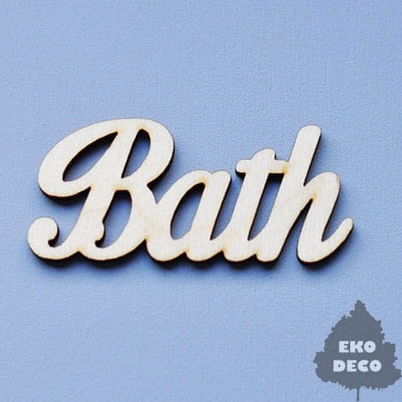 Napis BATH 67x30mm-  ED (016)