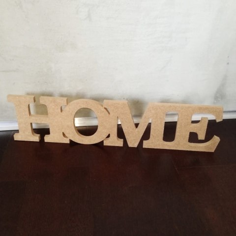 Napis HOME MDF 12mm 130x550mm (084)