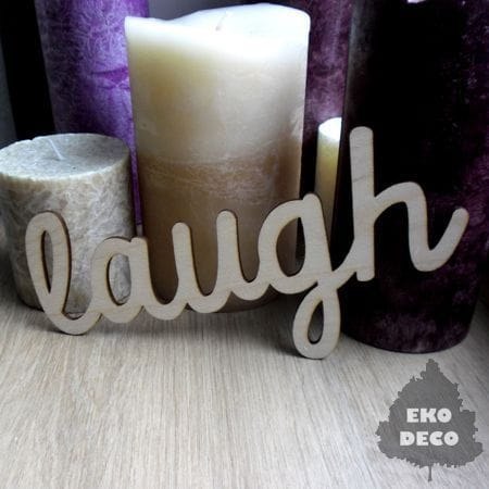 Napis LAUGH duży  100x190mm-  ED (33)