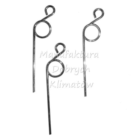 Nóżki wbijane do jajek srebrne kpl 3 szt.