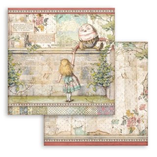 Papier do scrapbookingu 30x30cm Stamperia ALICE HUMPTY DUMPTY SBB820