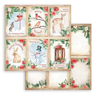 Papier do scrapbookingu 30x30cm Stamperia ROMANTIC HOME KARTY SBB900