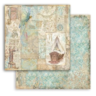 Papier do scrapbookingu 30x30cm Stamperia SLEEPING BEAUTY KOŁYSKA SBB794