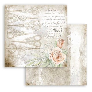 Papier do scrapbookingu 30x30cm Stamperia THREADS ROMANTYCZNIE SBB789
