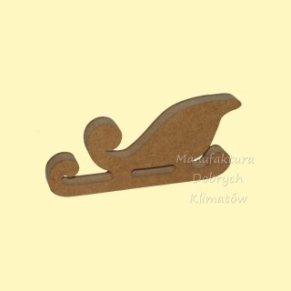 Sanie Św. Mikołaja MDF 12mm 120x55mm (029) - małe