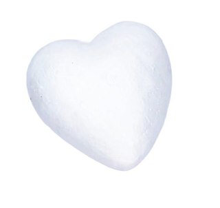 Serce styropianowe 9,5cm - styropian chiński (624)