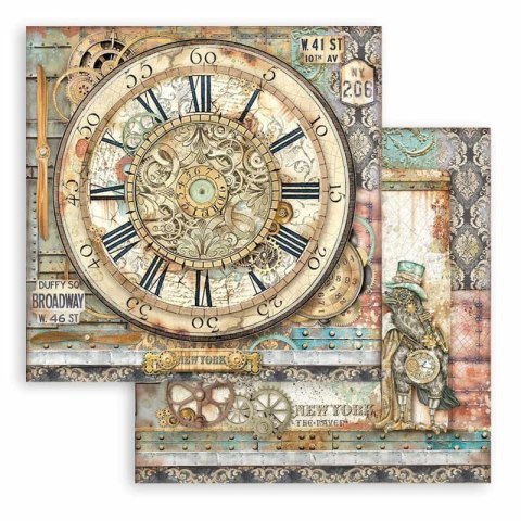 Stamperia Zestaw 10 szt, papierów do scrapbookingu 30x30cm AVIATOR SBBL112