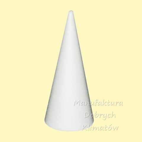 Stożek styropianowy 17.5x39cm - polski