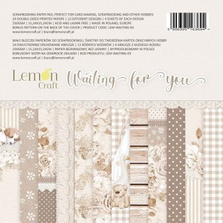 Waiting for you - Bloczek papierów do scrapbookingu 15x15cm - Lemoncraft LEM-WAITING-03