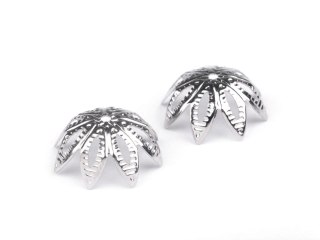 Zakończenie do bombek i jajek nr 13 - srebro - komplet 10szt