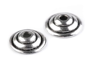 Zakończenie do bombek i jajek nr 22 - srebrne 10 szt