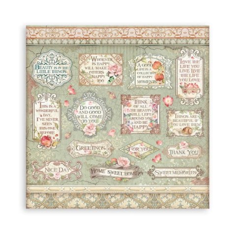 Zestaw 10 szt, papierów do scrapbookingu 30x30cm CASA GRANDA SBBL99