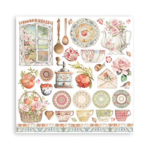 Zestaw 10 szt, papierów do scrapbookingu 30x30cm CASA GRANDA SBBL99
