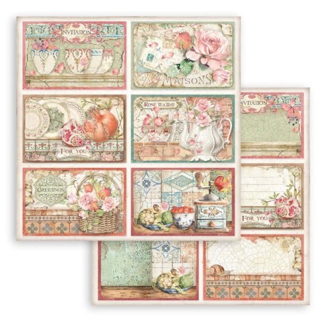 Zestaw 10 szt, papierów do scrapbookingu 30x30cm CASA GRANDA SBBL99