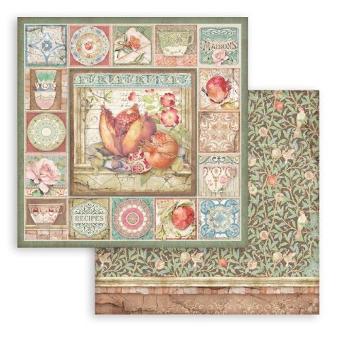 Zestaw 10 szt, papierów do scrapbookingu 30x30cm CASA GRANDA SBBL99
