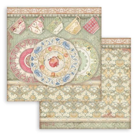 Zestaw 10 szt, papierów do scrapbookingu 30x30cm CASA GRANDA SBBL99